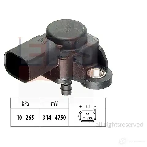 Датчик абсолютного давления EPS KW 493 102 FACET 10.3102 3298920 1993102