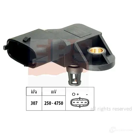 Датчик абсолютного давления EPS 1424601002 Kw 493 378 Facet 10.3378 1993378