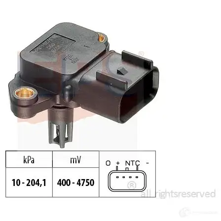 Датчик абсолютного давления EPS 1993211 1424600996 Facet 10.3211 Kw 493 211