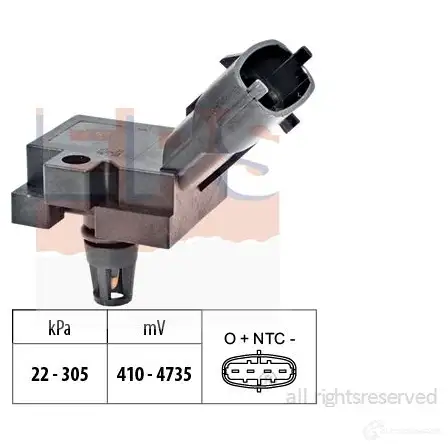 Датчик абсолютного давления EPS KW 493 186 3299002 FACET 10.3186 1993186