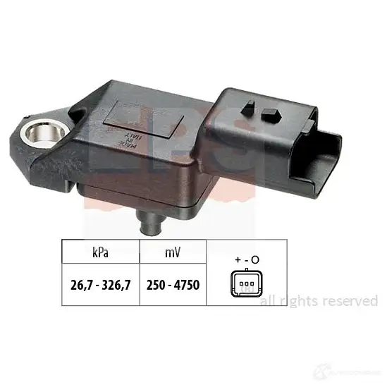 Датчик абсолютного давления EPS 3298966 KW 493 136 1993136 FACET 10.3136