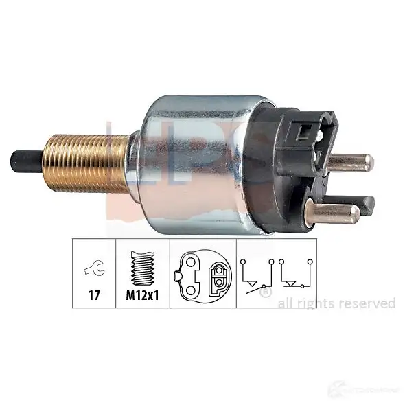 Датчик стоп сигнала, выключатель EPS KW 510 073 1810073 3295064 FACET 7.1073 изображение 0
