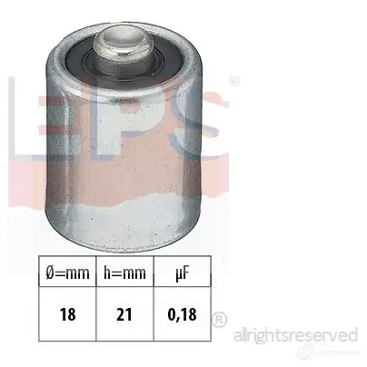 Конденсатор зажигания EPS FACET 0.0130 3294008 KW 606 030 1106030