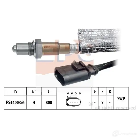 Крышка трамблера EPS 3294132 1306084 FACET 2.7484PHT KW 806 084