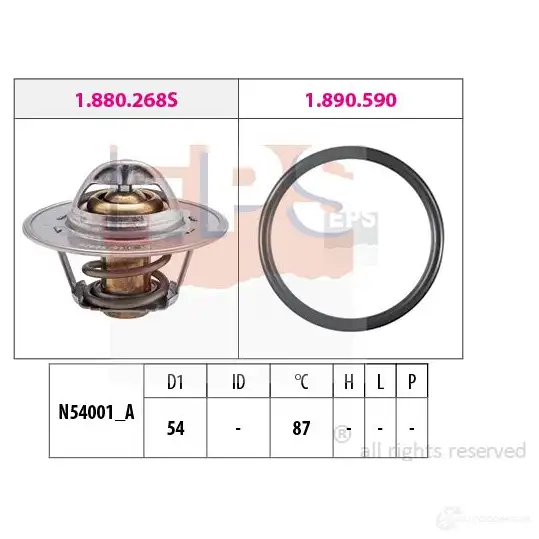Термостат ож EPS 1880268 KW 580 268 3296885 FACET 7.8268
