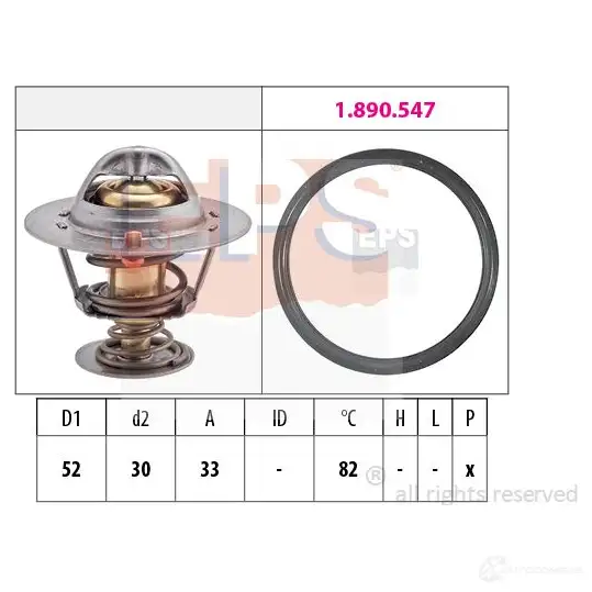 Термостат ож EPS FACET 7.8947 KW 580 947 3297410 1880947