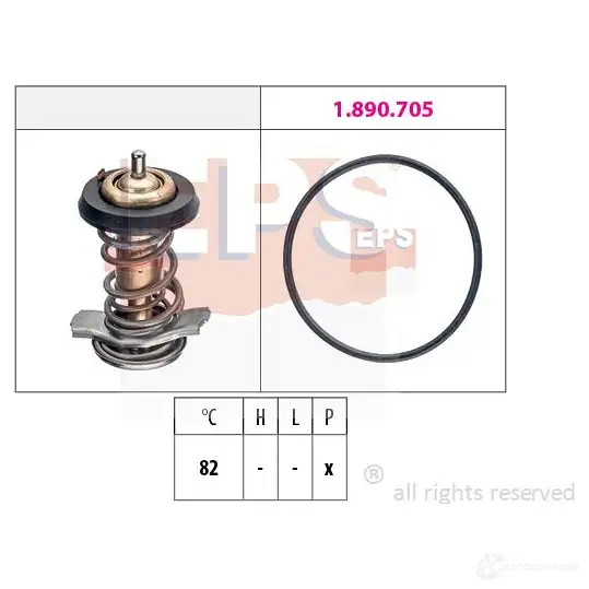 Термостат ож EPS KW 580 842 FACET 7.8842 3297381 1880842