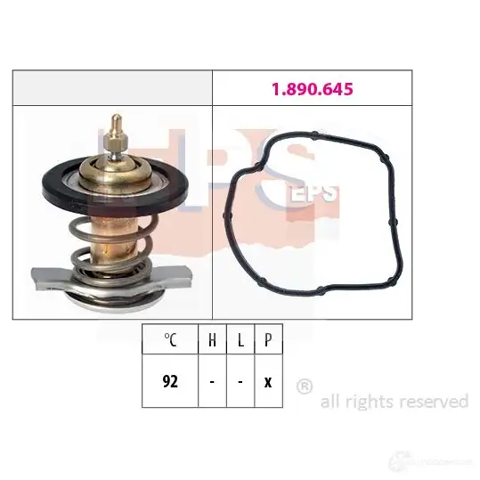 Термостат ож EPS KW 580 847 3297386 FACET 7.8847 1880847
