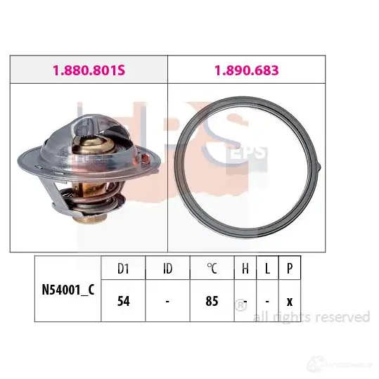 Термостат ож EPS 1880803 3297356 KW 580 803 FACET 7.8803