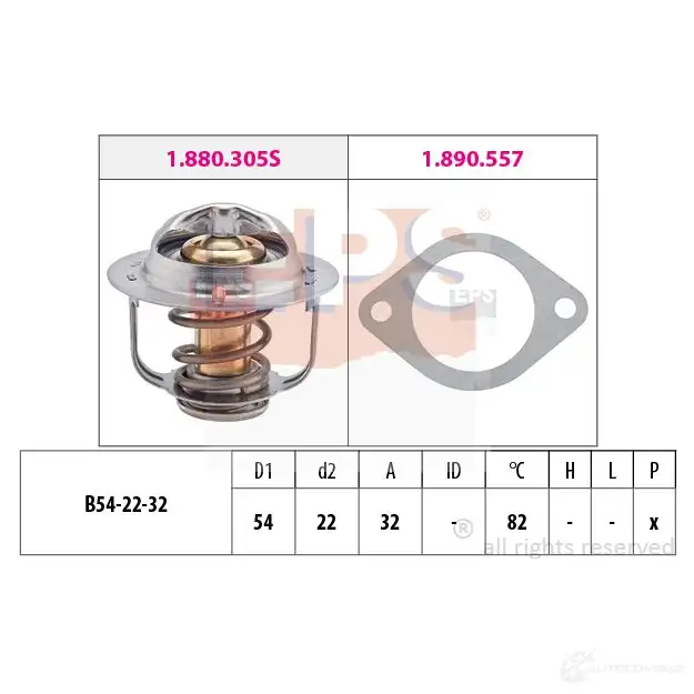 Термостат ож EPS FACET 7.8305 1880305 3296918 KW 580 305 изображение 0