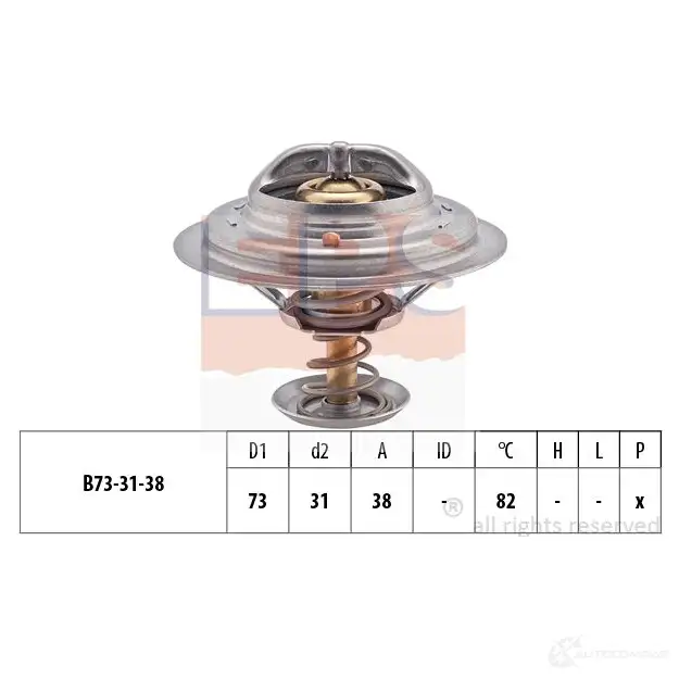 Термостат ож EPS 1880363s 3296978 FACET 7.8363S KW 580 363S