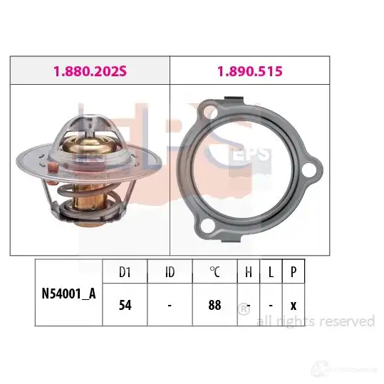 Термостат ож EPS 3296849 FACET 7.8234 KW 580 234 1880234 изображение 0