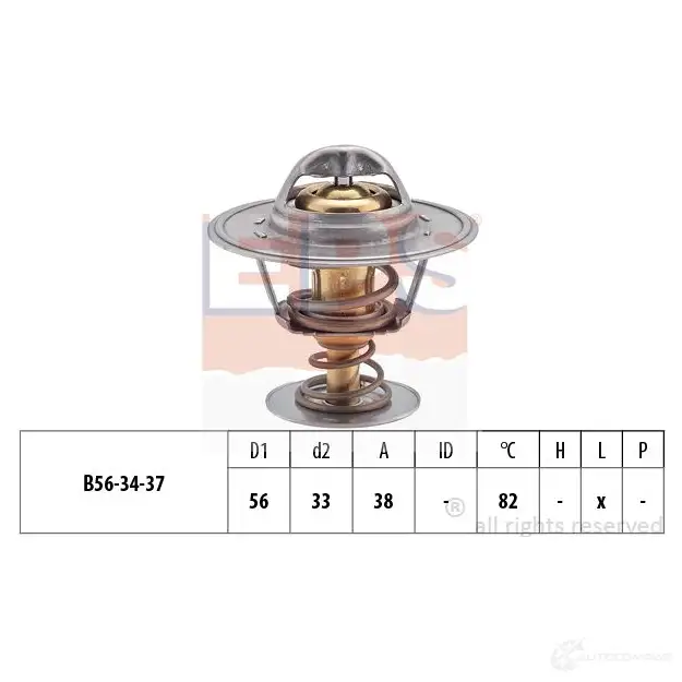 Термостат ож EPS FACET 7.8251S 3296867 1880251s KW 580 251S изображение 0