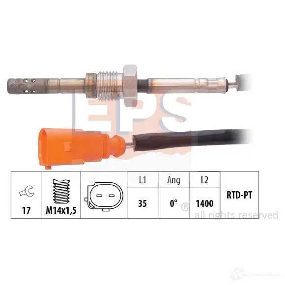 Высоковольтные провода зажигания, комплект EPS 3294631 1500528 KW 359 528 FACET 4.8528