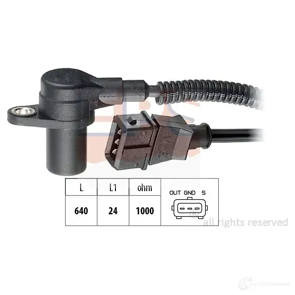 Катушка зажигания EPS FACET 9.6120 1970220 KW 470 220 3298547