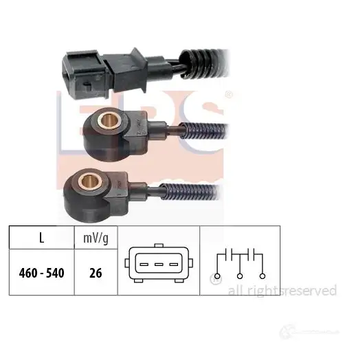 Датчик детонации EPS 1957161 FACET 9.3161 KW 457 161 3298378