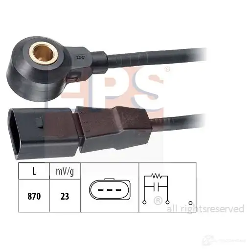 Датчик детонации EPS 3298322 KW 457 047 FACET 9.3047 1957047
