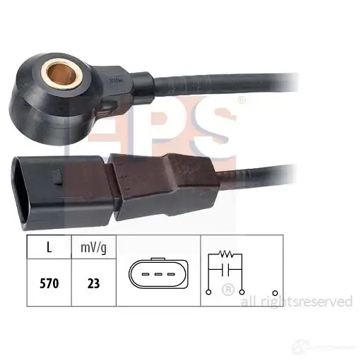 Датчик детонации EPS FACET 9.3184 3298397 KW 457 184 1957184