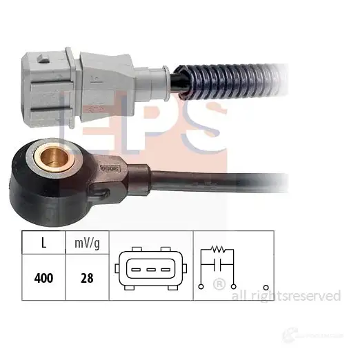 Датчик детонации EPS KW 457 203 3298411 FACET 9.3203 1957203 изображение 0