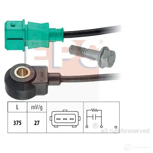 Датчик детонации EPS KW 457 235 1957235 3298425 FACET 9.3235 изображение 0