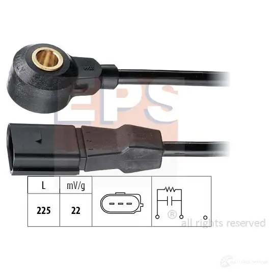Датчик детонации EPS KW 457 045 FACET 9.3045 3298320 1957045