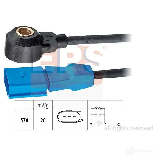 Датчик детонации EPS KW 457 048 3298323 FACET 9.3048 1957048