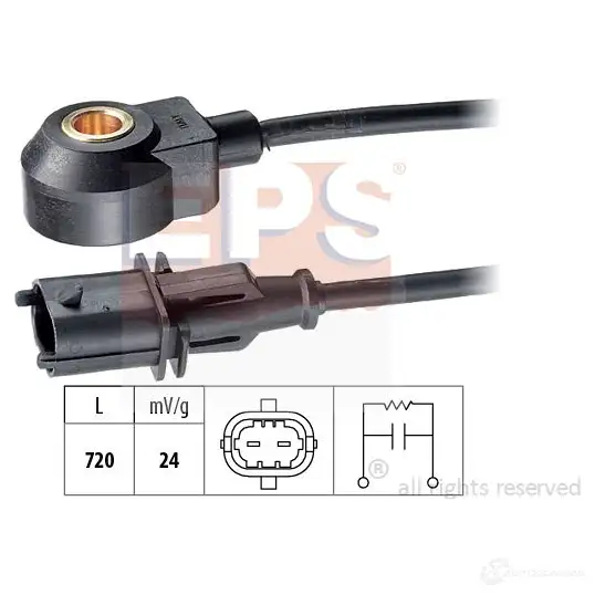 Датчик детонации EPS 3298382 KW 457 166 1957166 FACET 9.3166