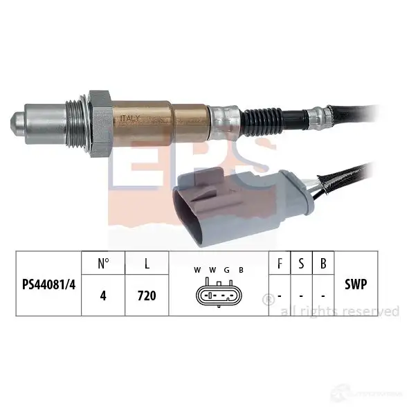 Лямбда зонд, кислородный датчик EPS 3299558 1998208 KW 498 208 FACET 10.8208