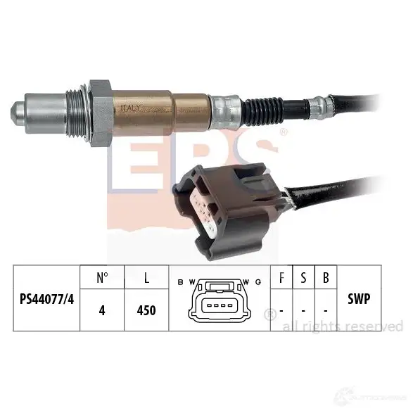 Лямбда зонд, кислородный датчик EPS 1998178 3299537 KW 498 178 FACET 10.8178