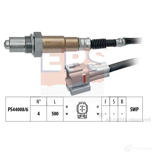 Лямбда зонд, кислородный датчик EPS KW 497 565 FACET 10.7565 3299380 1997565