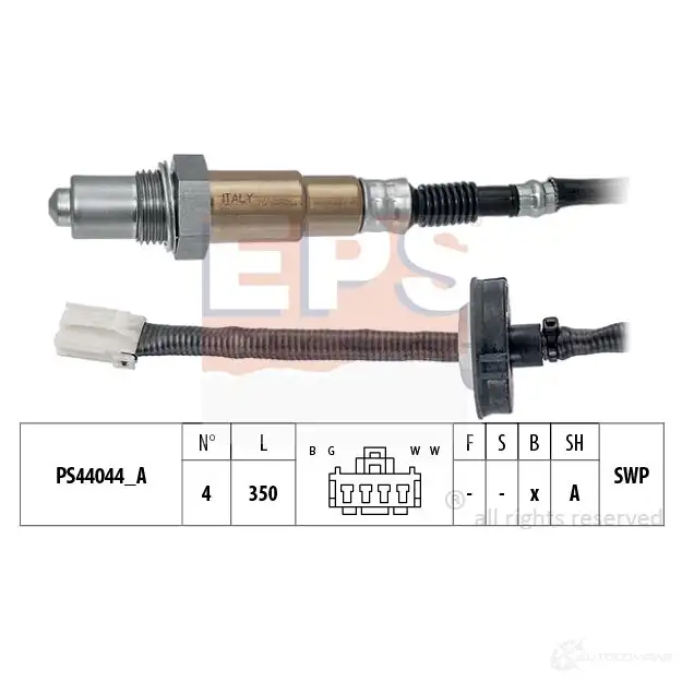 Лямбда зонд, кислородный датчик EPS 1998340 FACET 10.8340 3299686 KW 498 340