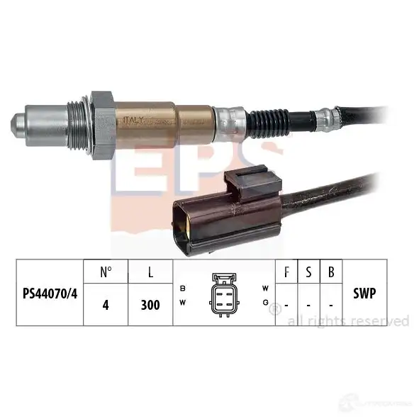 Лямбда зонд, кислородный датчик EPS 3299515 KW 498 106 FACET 10.8106 1998106