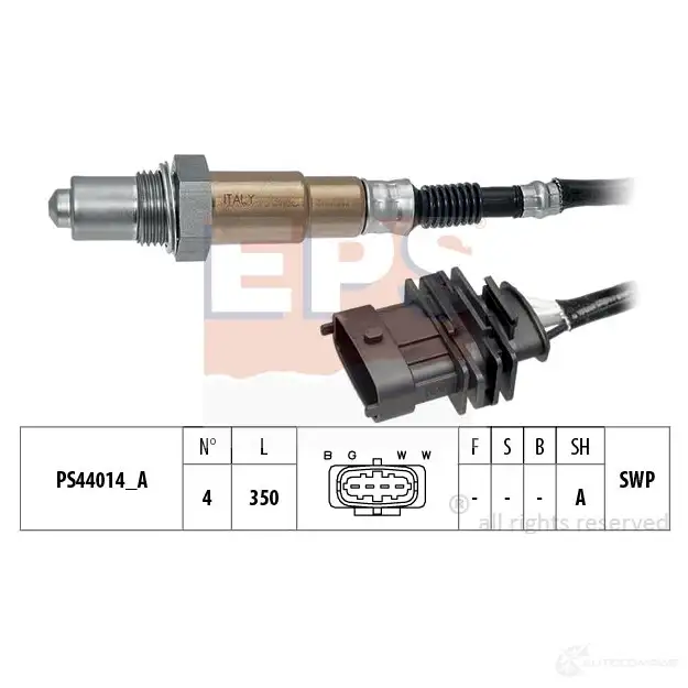 Лямбда зонд, кислородный датчик EPS 1998305 KW 498 305 3299651 FACET 10.8305