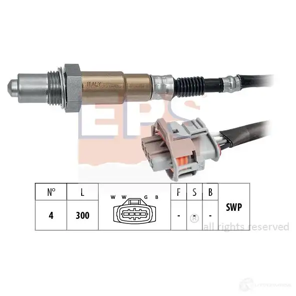 Лямбда зонд, кислородный датчик EPS 1998214 KW 498 214 FACET 10.8214 3299564