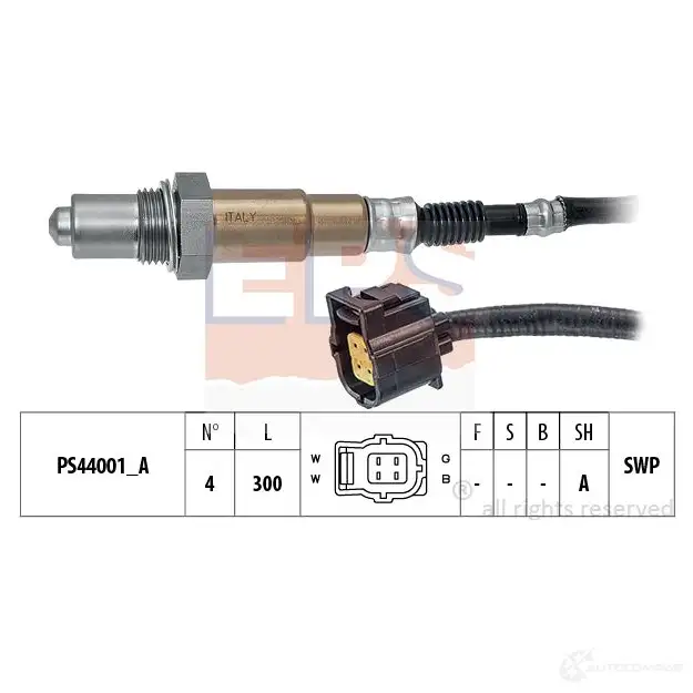 Лямбда зонд, кислородный датчик EPS 3299552 1998202 KW 498 202 FACET 10.8202