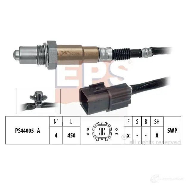 Лямбда зонд, кислородный датчик EPS 3299607 1998261 FACET 10.8261 KW 498 261