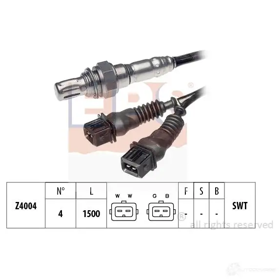 Лямбда зонд, кислородный датчик EPS 1997064 3299200 KW 497 064 FACET 10.7064