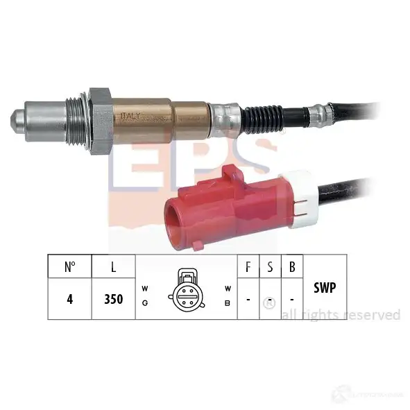 Лямбда зонд, кислородный датчик EPS 3299540 1998183 FACET 10.8183 KW 498 183