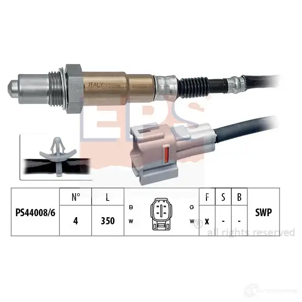 Лямбда зонд, кислородный датчик EPS KW 498 091 1998091 FACET 10.8091 3299506