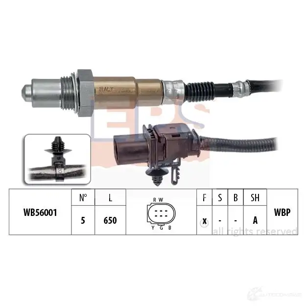 Лямбда зонд, кислородный датчик EPS 1998414 HU3X K 1437421495