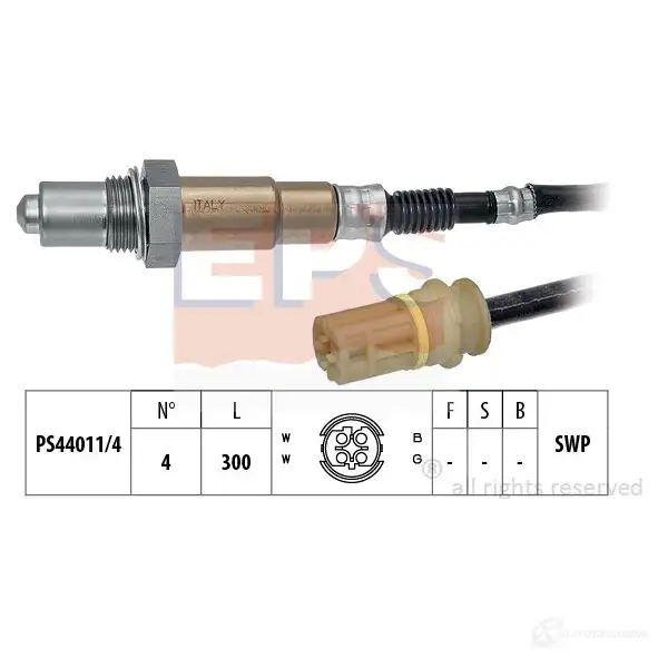 Лямбда зонд, кислородный датчик EPS 3299303 FACET 10.7298 1997298 KW 497 298 изображение 0