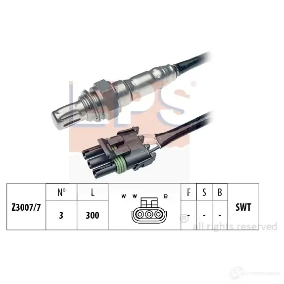 Лямбда зонд, кислородный датчик EPS FACET 10.7264 3299287 KW 497 264 1997264 изображение 0