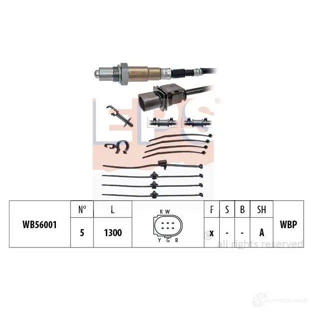 Лямбда зонд, кислородный датчик EPS 1437421497 1998432 MM KZY изображение 0
