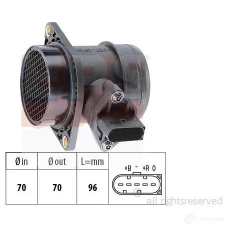 Расходомер воздуха EPS 3298735 FACET 10.1284 KW 491 284 1991284