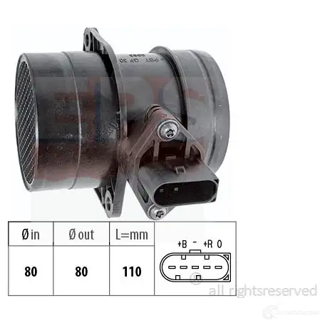 Расходомер воздуха EPS FACET 10.1213 KW 491 213 3298723 1991213