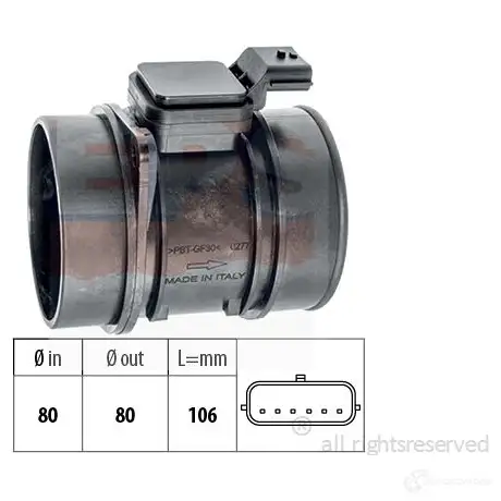 Расходомер воздуха EPS Facet 10.1361 1424388250 Kw 491 361 1991361
