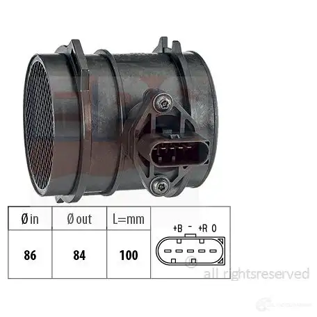 Расходомер воздуха EPS KW 491 444 1991444 FACET 10.1444 3298773