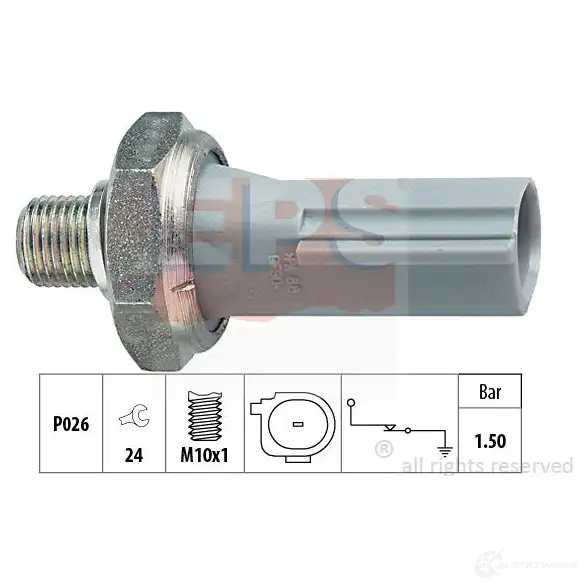 Датчик давления масла EPS 3294990 KW 500 176 1800176 FACET 7.0176