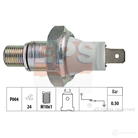 Датчик давления масла EPS 1800119 KW 500 119 FACET 7.0119 3294950