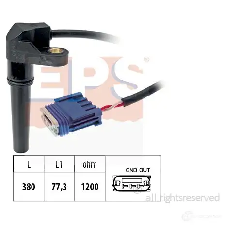Датчик оборотов АКПП EPS 1953618 FACET 9.0618 3298245 KW 453 618